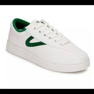 Men’s Tretorn Nylite Sneakers Sz 7.5 (Womens 9) in White/ Green w Extra Laces